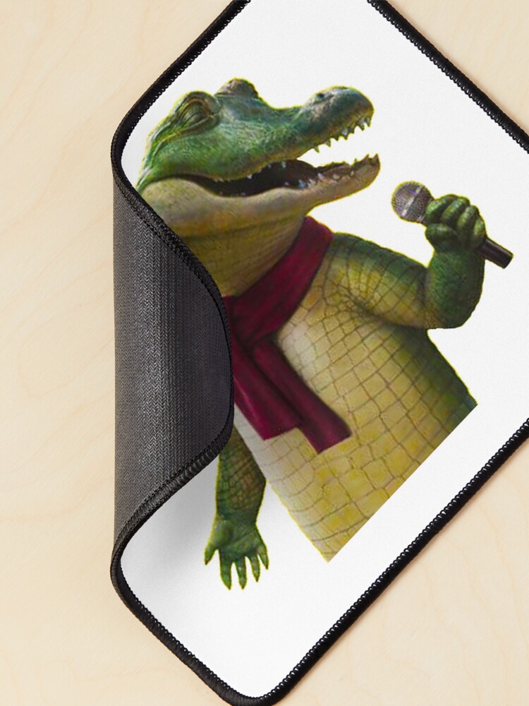 "Very Talented Singing Crocodile Lyle Style sticker" Mouse Pad for Sale