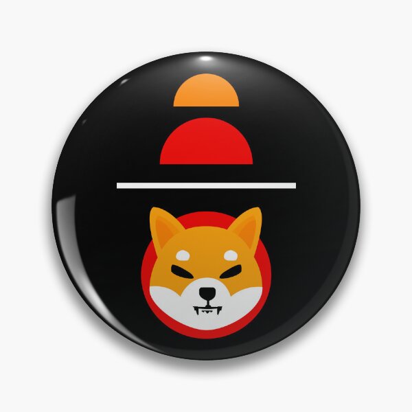 Item preview, Shiba Inu SHIB Crypto Altcoin - Modern Geometric Abstract Design designed and sold by CryptoMoods.