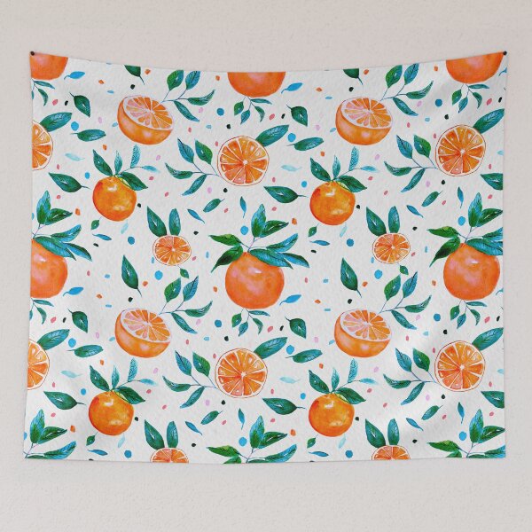 Item preview, Oranges and Dark Leaves designed and sold by nomidibus.