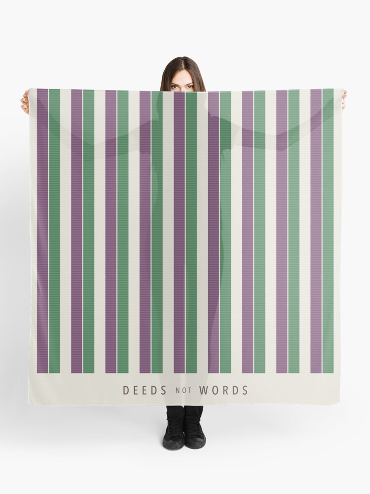 Thumbnail 1 of 3, Scarf, Tribute to Emily Wilding Davison designed and sold by RedCloudDesign.