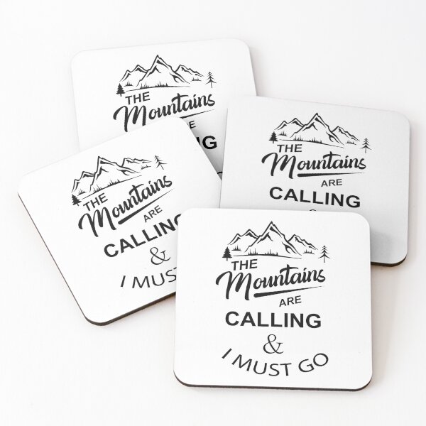 Item preview, The mountains are calling and i must go camper quotes  designed and sold by Mansn.