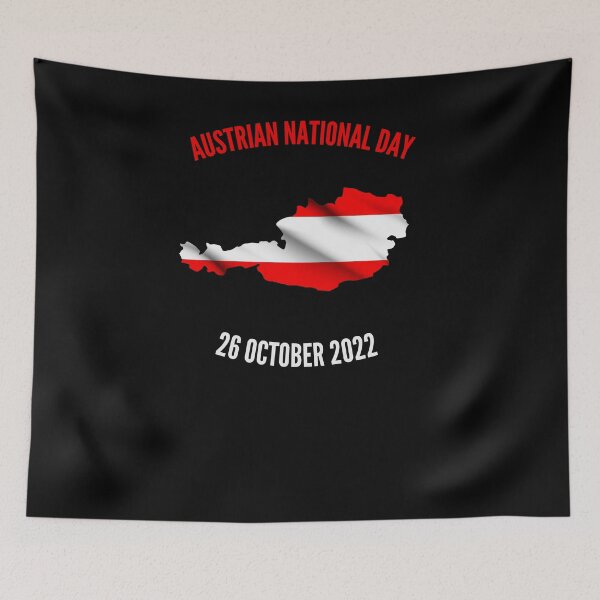 Item preview, Austrian National Day 26 October 2022 Flag designed and sold by TajfunX.
