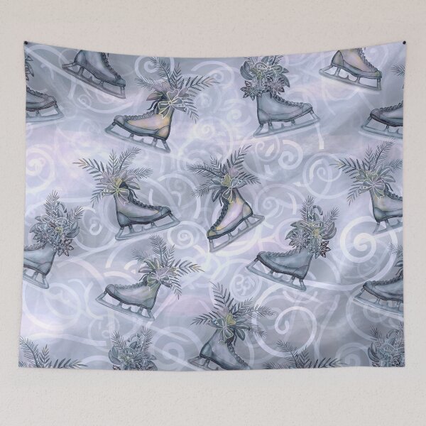 Item preview, The Memory Of A Silver Ice Skate Art-Print 3465 designed and sold by sunnthreads.
