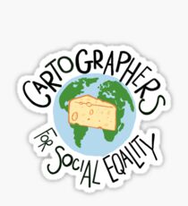 West Wing Cartographers For Social Equality Sticker