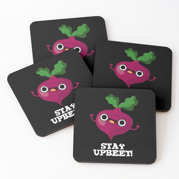 Item preview, Stay Upbeet Funny Beet Puns (Dark BG) designed and sold by punnybone.