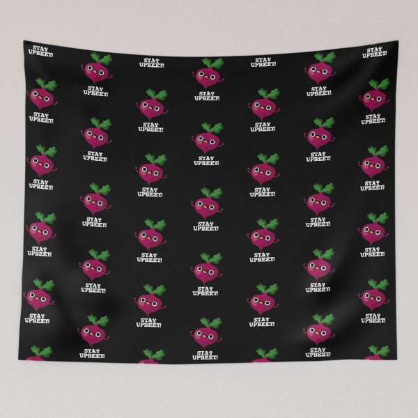 Item preview, Stay Upbeet Funny Beet Puns (Dark BG) designed and sold by punnybone.