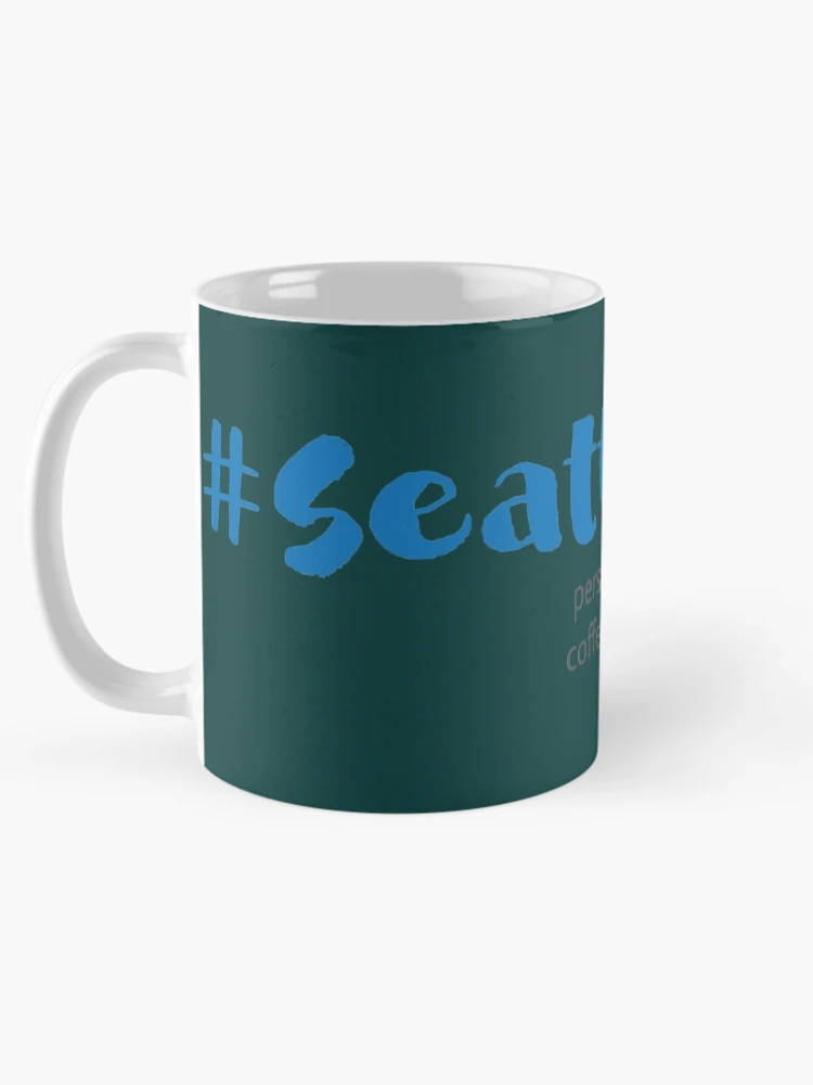 Aperçu 5 sur 6. Mug à café avec l'œuvre Seattle Java créée et vendue par Mobykat.
