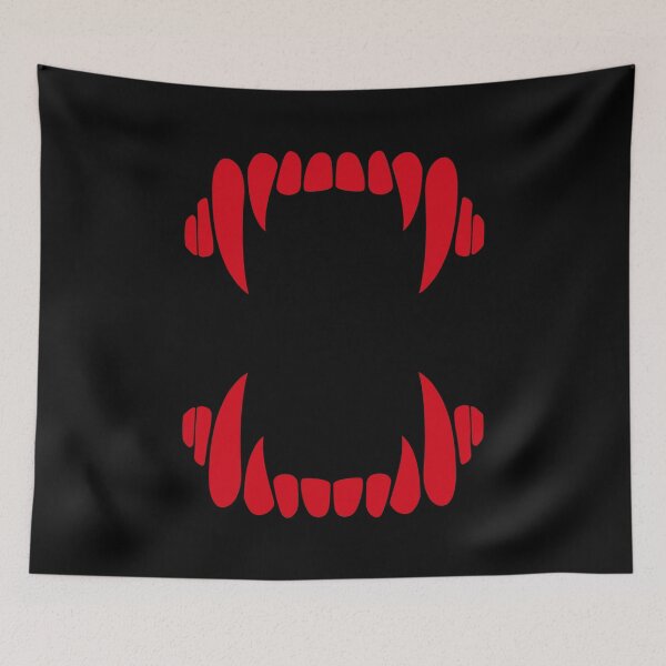 Item preview, Red Vampire Halloween Teeth Tooth Fangs Fang Dracula Monster Bite Scary Horror Spooky designed and sold by BEAST NYC.