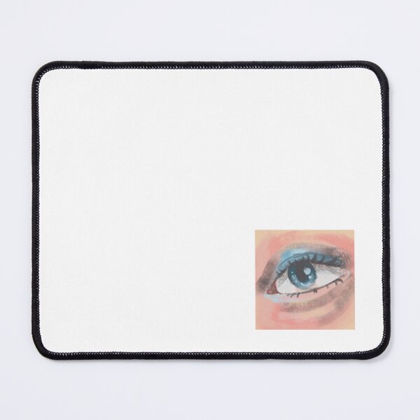 Item preview, Eye drawing Procreate painting cute cool blue designed and sold by Jenny Romeril.