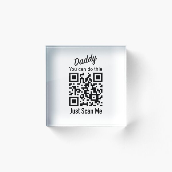 Item preview,  Daddy You Can Do This Just Scan me QR code Baby Bodysuit  designed and sold by CFox-Designs.