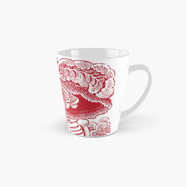 Calavera Catrina | Day of the Dead | Dia de los Muertos | Skulls and Skeletons | Vintage Skeletons | Red and White | Tall Mug
