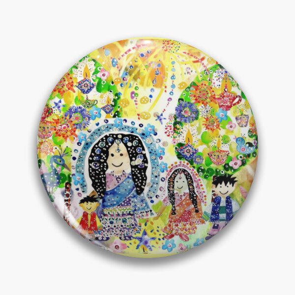 Item preview, Taking a Stroll In the Diwali Jewel Forest Watercolor Collage.  designed and sold by DefaultOneWorld.