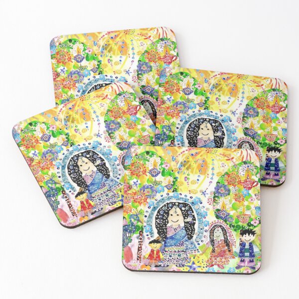 Item preview, Taking a Stroll In the Diwali Jewel Forest Watercolor Collage.  designed and sold by DefaultOneWorld.