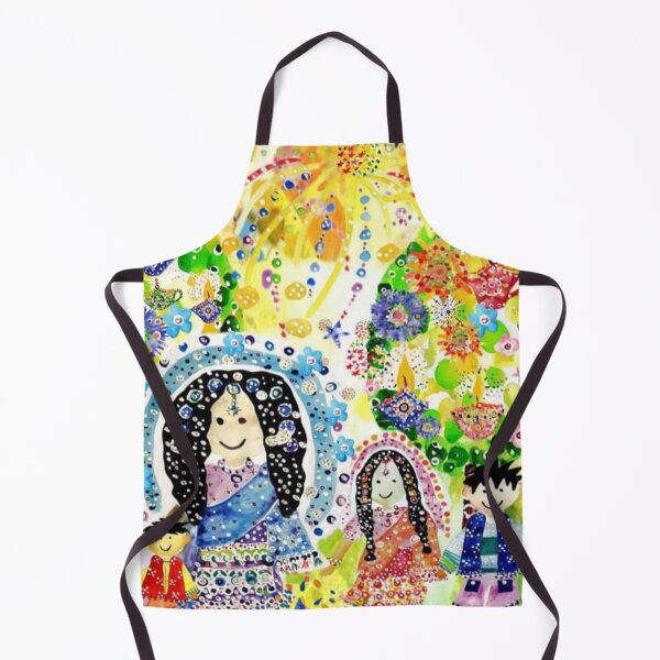 Item preview, Taking a Stroll In the Diwali Jewel Forest Watercolor Collage.  designed and sold by DefaultOneWorld.