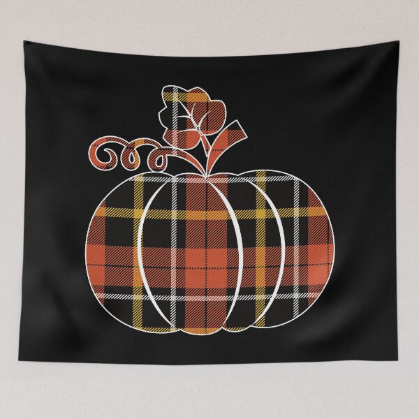 Item preview, Autumn themed Plaid Pattern Pumpkin designed and sold by mrhighsky.