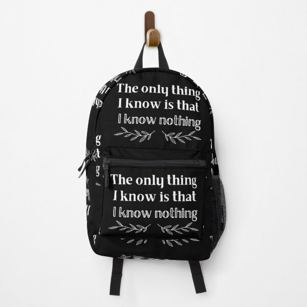Item preview, The Only Thing I Know Is I Know Nothing - Socrates Philosopher designed and sold by CreativNode.