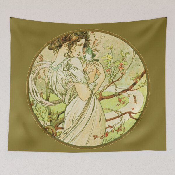 Item preview, HD May from the 1889 Calendar by Alphonse Mucha designed and sold by MINDTHECHERRY.