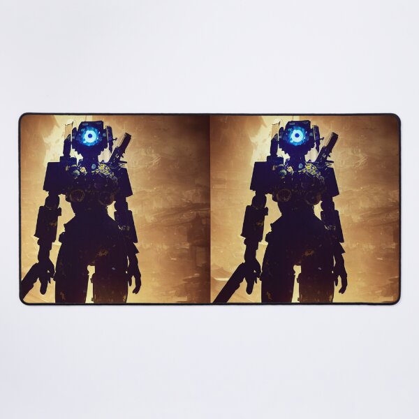 Item preview, Futuristic Glorious Cyber Warrior fighting for Freedom in Ruins designed and sold by Stanley de Wekker.