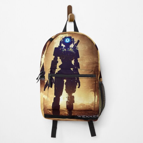 Item preview, Futuristic Glorious Cyber Warrior fighting for Freedom in Ruins designed and sold by Stanley de Wekker.