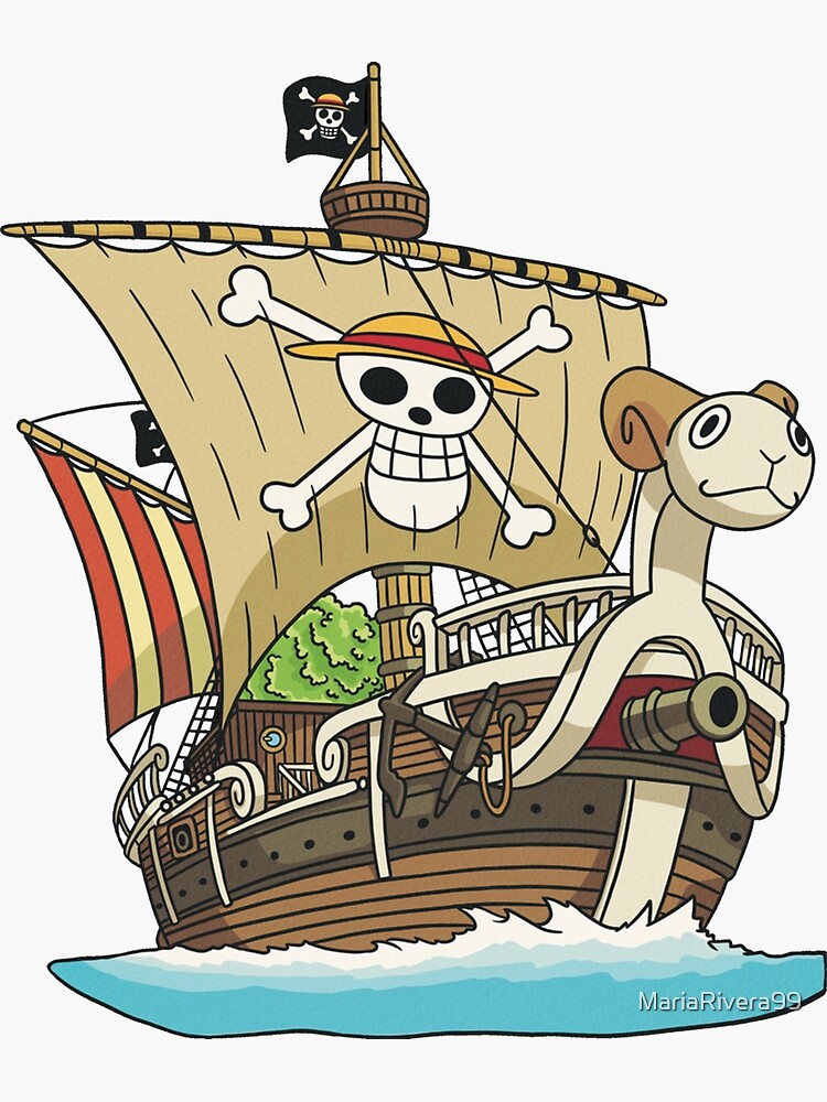 One Piece Going Merry Sticker for Sale by Dotsonart