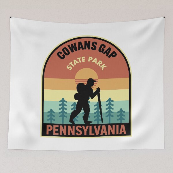 Item preview, Cowans Gap State Park Pennsylvania Retro Hiking designed and sold by HalpinDesign.