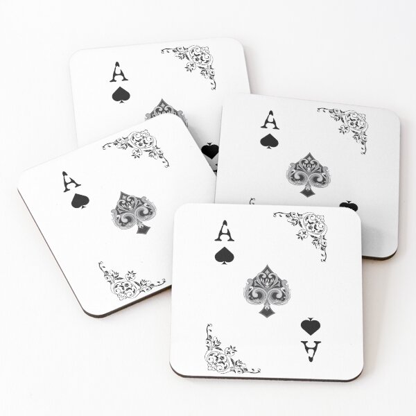 Artikelvorschau, Pik-Ass Pokerkarte Schwarz Vintage entworfen und verkauft von Kubala.