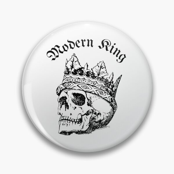 Item preview,  Modern King Skull with crown designed and sold by Farage Art.