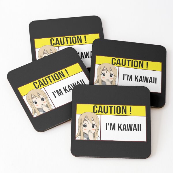 Item preview, I'm kawaii or cute caution sign mugi kotobuki designed and sold by Semzig.