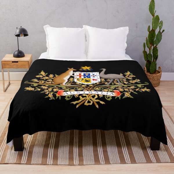 Item preview, Australian Commonwealth Coat of Arms on Black designed and sold by podartist.
