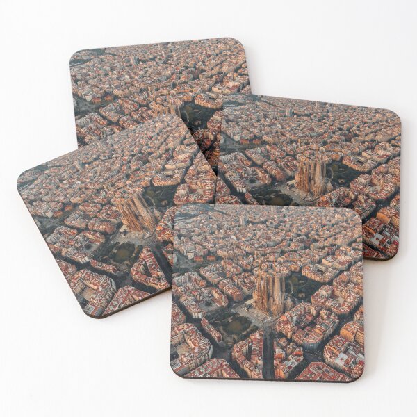 Item preview, Barcelona City in Spain, aerial view of city buildings during daytime designed and sold by Asombrosa.