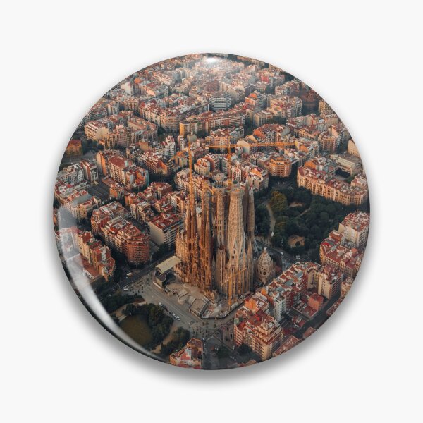 Item preview, Barcelona City in Spain, aerial view of city buildings during daytime designed and sold by Asombrosa.