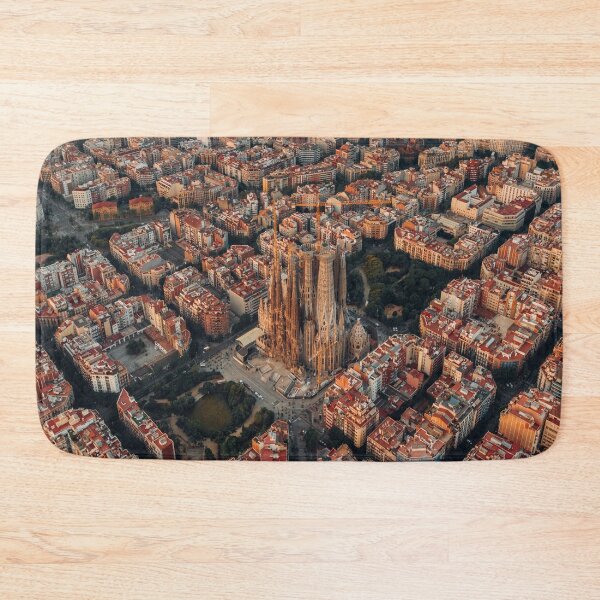 Item preview, Barcelona City in Spain, aerial view of city buildings during daytime designed and sold by Asombrosa.