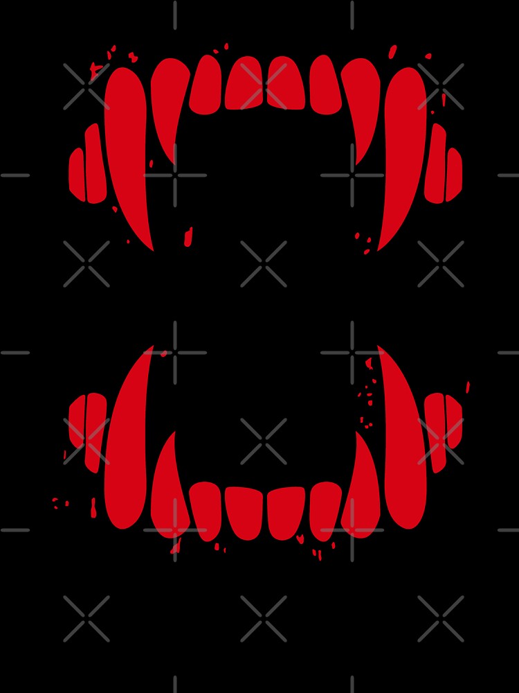 Blood Bloody Vampire Halloween Teeth Fangs Dracula Monster Splash Bite  Scary Horror Spooky Kids T-Shirt for Sale by BEAST NYC