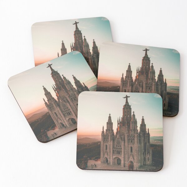 Item preview, Barcelona City in Spain, brown cathedral during sunset designed and sold by Asombrosa.