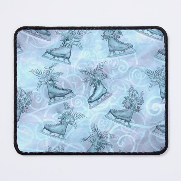 Item preview, The Memory Of A Winter Blue Ice Skate Art-Print 3468 designed and sold by sunnthreads.