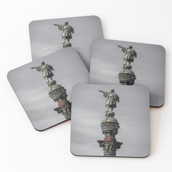 Item preview, Barcelona City in Spain, low angle photography of statue of liberty under white clouds during daytime designed and sold by Asombrosa.
