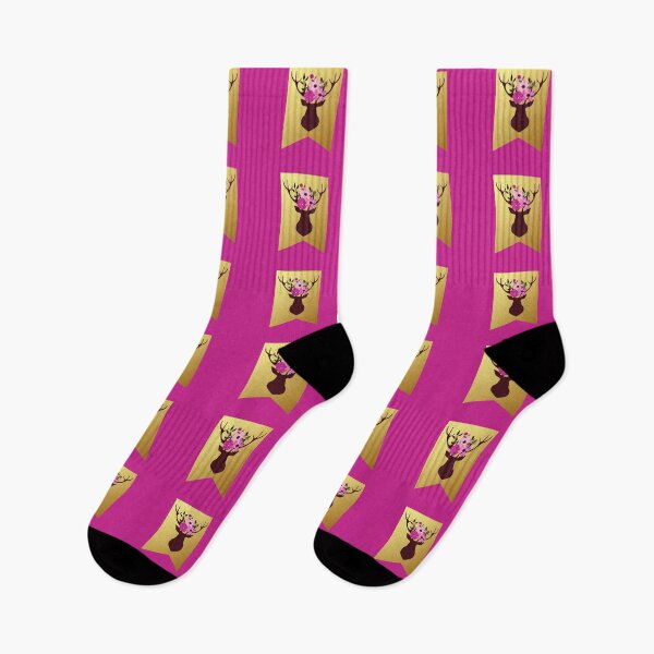 Artikelvorschau, Floral Stag Antlers Flag entworfen und verkauft von PawsitiveMum.