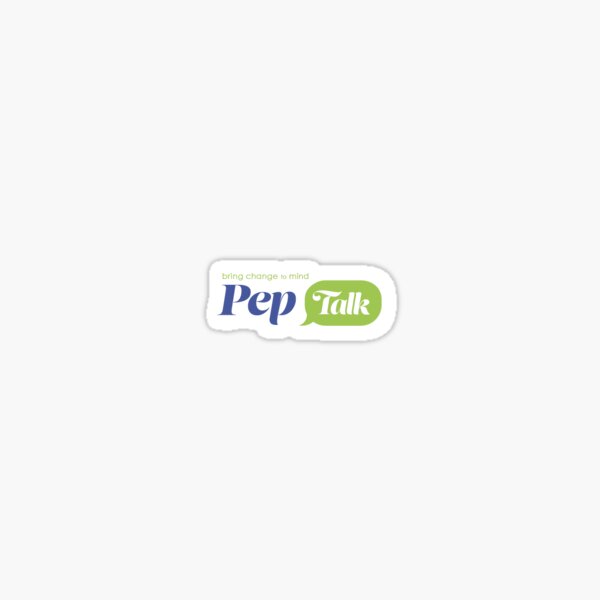 Pep Talk Logo Sticker