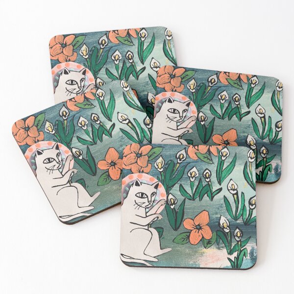 Item preview, Flower kitty designed and sold by ashadore.