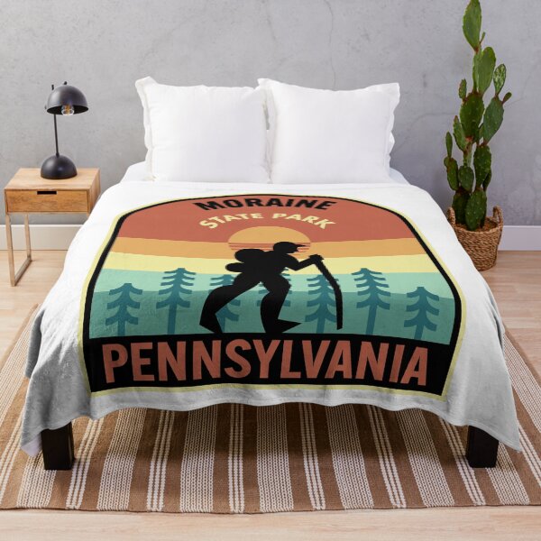 Item preview, Moraine State Park Pennsylvania Retro Hiking designed and sold by HalpinDesign.