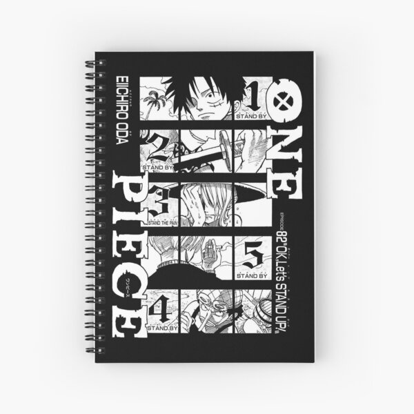 Pastele Luffy One Piece Film Red Custom Spiral Notebook Ruled Line