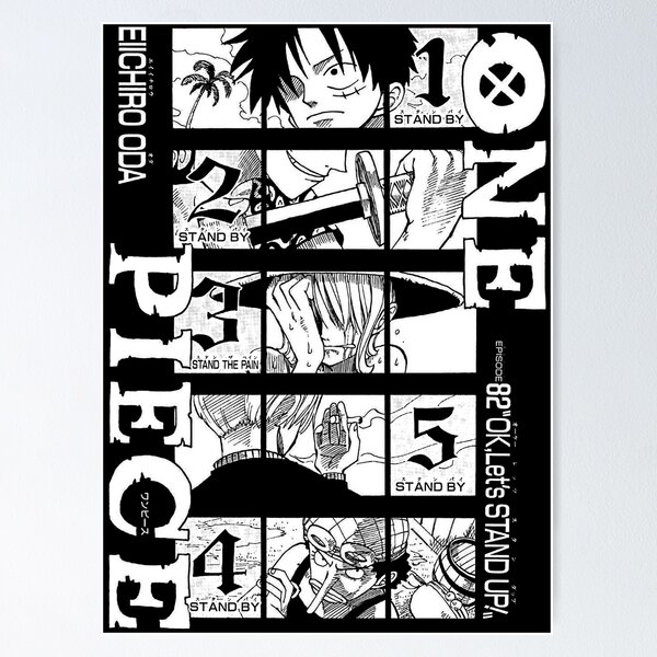 One Piece Poster Luffy, Zoro, Sanji, Usopp, Nami Wanted OMN1111
