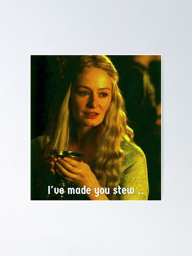 "stew cooking memes" Poster for Sale by betterblend Redbubble