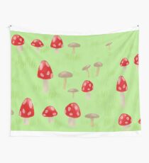 Toadstool & Mushrooms Wall Tapestry