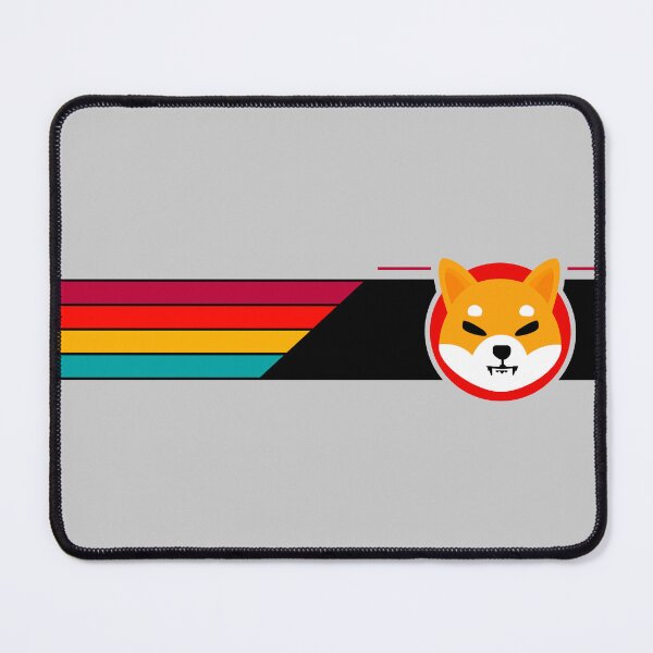 Item preview, Shiba Inu SHIB Crypto Altcoin - Geometric Design with Vivid Stripes designed and sold by CryptoMoods.