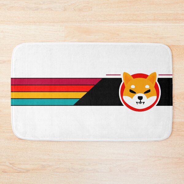 Item preview, Shiba Inu SHIB Crypto Altcoin - Geometric Design with Vivid Stripes designed and sold by CryptoMoods.