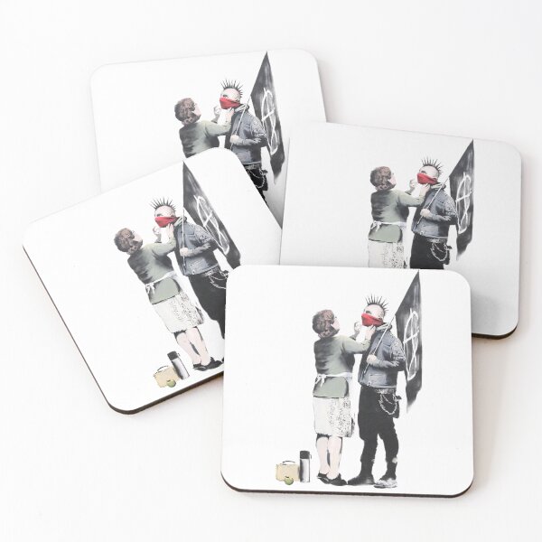 Item preview, Banksy Anarchist Protestor with his Mother designed and sold by DataDude.