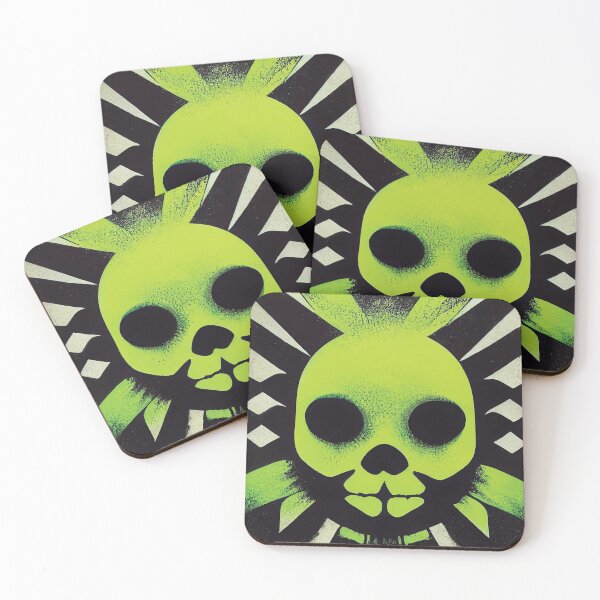 Item preview, Acid Death. Neon Colors Spooky Skull Design designed and sold by Wavesbender.