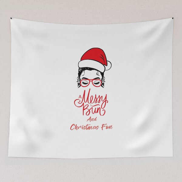 Item preview, Messy Bun, Christmas Fun designed and sold by BeeGeesDesigns.