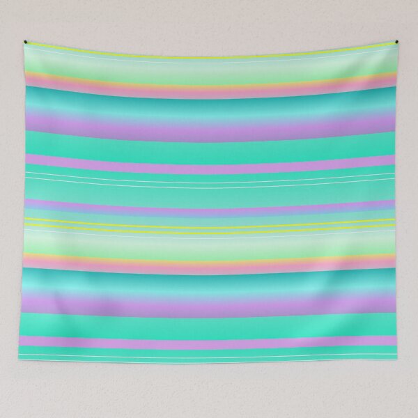 Item preview, Turquoise purple color palette line pattern | Turquoise purple multicolor pattern designed and sold by lausn.